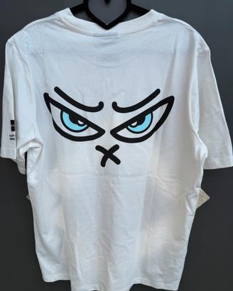 T-shirt OUTHERE bianca streewear - NUOVA