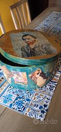 Scatola grande decoupage - vintage