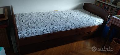 Letto singolo con materasso da montare
