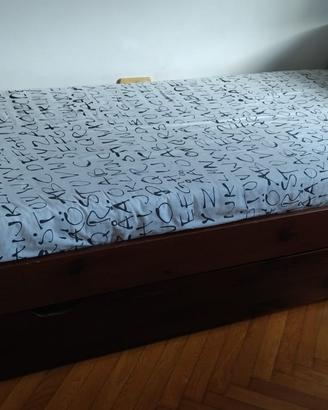Letto singolo con materasso da montare