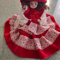 Bambola capodimonte porcellana