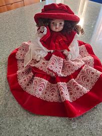 Bambola capodimonte porcellana