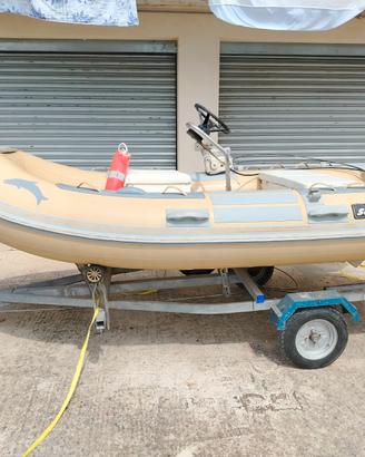 gommone e carrello