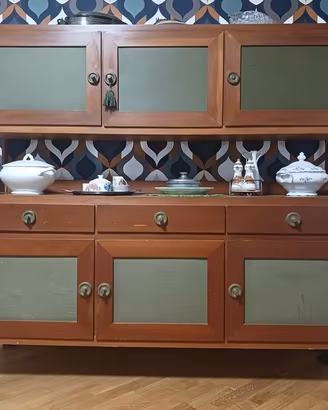 Set pranzo Modernariato Anni 60 Credenza + Tavolo