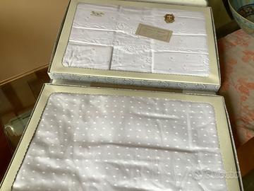 Completo matrimoniale vintage Ricami e Pizzi