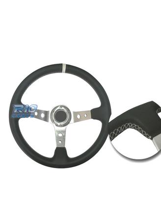 VOLANTE INVERTITO IN PELLE SINTETICA NERA CON BRAC