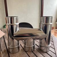 Terminale acciaio inox canna fumaria caldaia