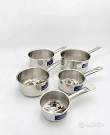 Set 5 casseruole in Acciaio Inox Bavaria 