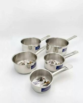 Set 5 casseruole in Acciaio Inox Bavaria 