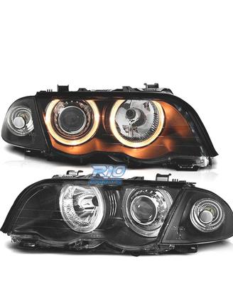 FARI BMW E46 BERLINA 98-01 ANGEL EYES HALOGENO FON