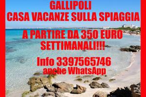 Gallipoli economico appartamento sulla spiaggia