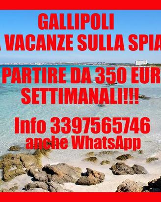 Gallipoli economico appartamento sulla spiaggia
