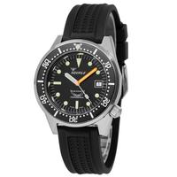 Squale 1521 Black Blasted Rubber 