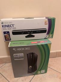 xbox 360 250GB + kinect + giochi + accessori
