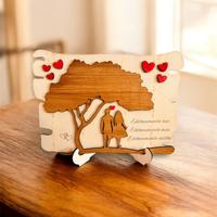 Targa in legno di pioppo, personalizzabile, amore