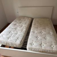 2 materassi singoli 190x80 a molle