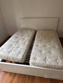 2 materassi singoli 190x80 a molle