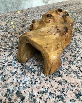 Tana per piccoli animali in legno naturale