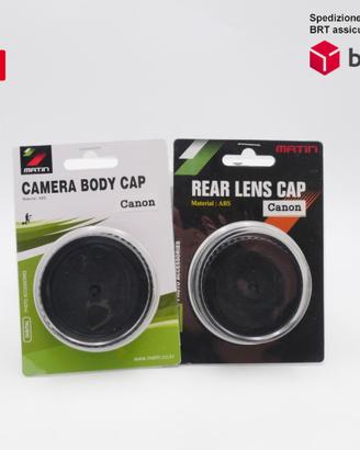 TAPPI CANON KIT CORPO+OTTICA - BODY CAP + LENS CAP