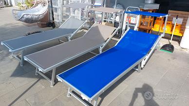 LETTINO IN ALLUMINIO PLAYA C/PARASOLE