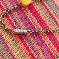 collana vintage di pietre dure ambra