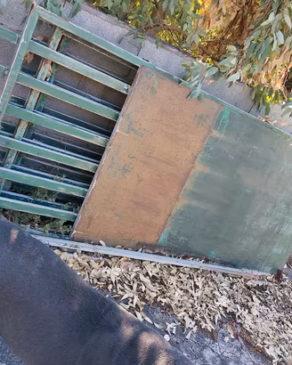 cancello carrabile a 3 ante L 3,51mt x H 2,85