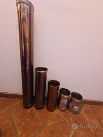 tubi e riduzione in acciaio inox per canna fumaria