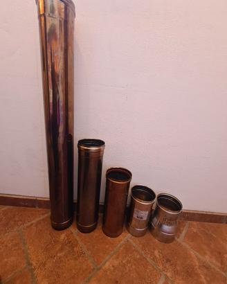 tubi e riduzione in acciaio inox per canna fumaria
