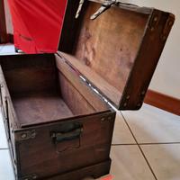 Scrigno Baule in legno con lucchetto 50*30*25 cm