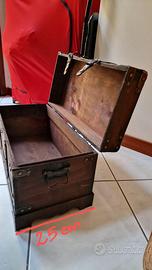 Scrigno Baule in legno con lucchetto 50*30*25 cm