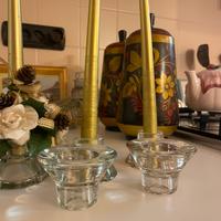 Set di portacandele e candele