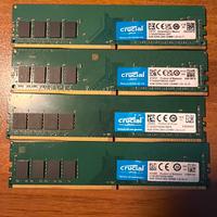 16 gb  ddr4 Crucial RAM 4GB DDR4 2400MHz CL17