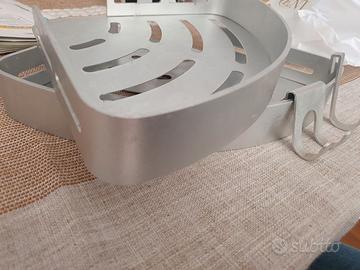 2 mensole angolari doccia alluminio portasaponi