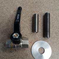 N.05 valvola rubinetto leva 1/4 F/F con adattatore