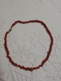 Collana Girocollo Artigianale Corallo Vintage