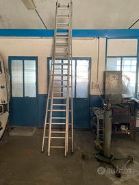 SCALA ALLUMINIO 3 x13 GRADINI - CHIUSA 4 MT.