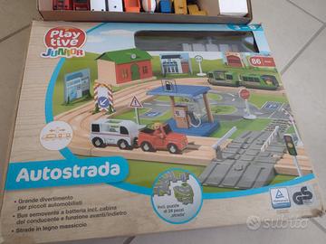 Autostrada in Legno set completo