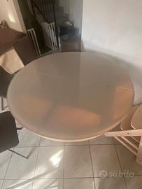 Tavolo allungabile vetro temperato