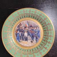 Piatto da parata Sevrès Napoleon dipinto a mano. 