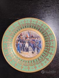 Piatto da parata Sevrès Napoleon dipinto a mano. 
