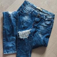 Jeans donna ricami tg S