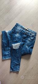 Jeans donna ricami tg S