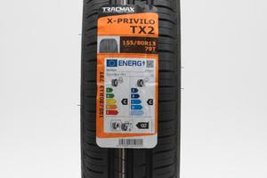 4 pneumatici nuovi tracmax 155/80 r13 79t pn5655