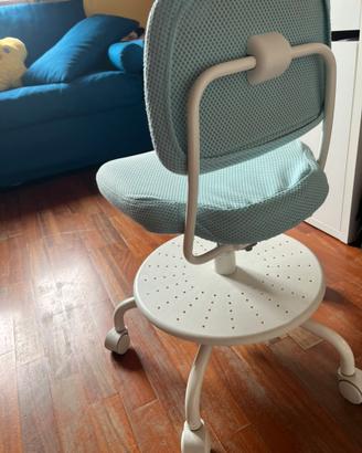 Sedia per scrivania a ratelle per bambini