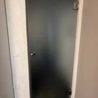 Porta in vetro satinato