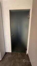 Porta in vetro satinato