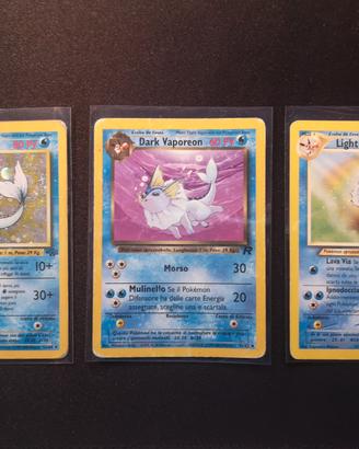Lotto 3 carte Vaporeon 