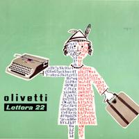 Poster Savignac x Olivetti- "Lettera 22"
