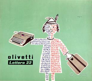 Poster Savignac x Olivetti- "Lettera 22"