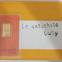 lingottino oro VALCAMBI 5 grammi lingotto oro